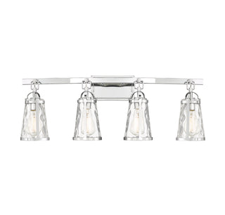Albany 4-Light Bathroom Vanity Light in Polished Chrome