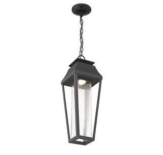 Brookline LED Outdoor Dark Sky Hanging Lantern in Matte Black