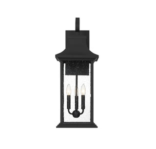 Hancock 3-Light Outdoor Wall Lantern in Matte Black