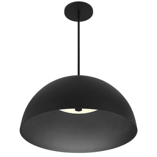 Half Round Pendant  Sand Black