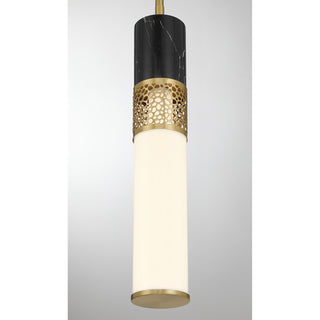 Farrell 1-Light Pendant in Warm Brass by Dann Foley
