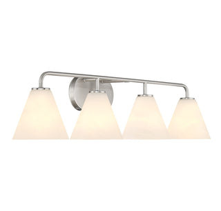 Blair 4-Light Bathroom Vanity Light in Satin Nickel