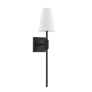 1-Light Wall Sconce in Matte Black