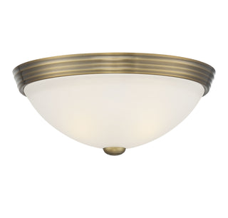 2-Light Ceiling Light in Warm Brass