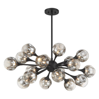 Matisse 18-Light Chandelier in Matte Black