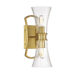Bennington 2-Light Wall Sconce in Warm Brass