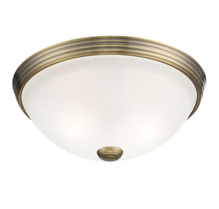 2-Light Ceiling Light in Warm Brass