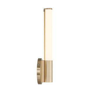 Connor 14" Mini Tube LED Cylinder Vanity Light in Brass