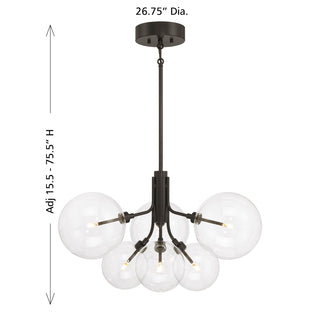 6-Light Chandelier in Oil Rubbed Bronze