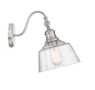 1-Light Wall Sconce in Polished Nickel