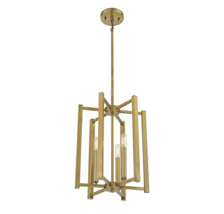 Benson 3-Light Pendant in Warm Brass