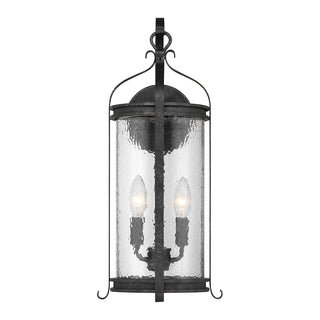 Preston 2-Light Outdoor Wall Lantern in Iron Oxide