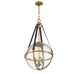 Bozeman 4-Light Pendant in Warm Brass