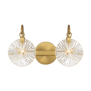 Addison 2-Light Bathroom Vanity Light in Warm Brass