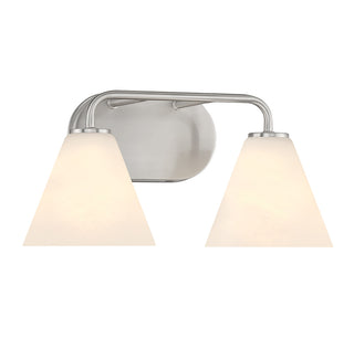 Blair 2-Light Bathroom Vanity Light in Satin Nickel