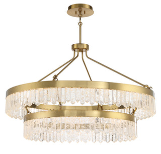 Landon 2-Light LED Pendant in Warm Brass