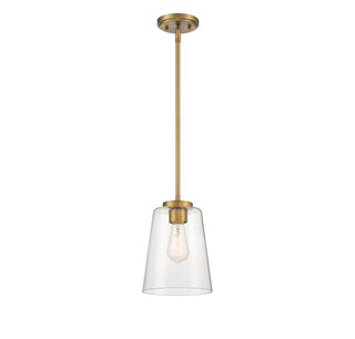 Calhoun 1-Light Pendant in Warm Brass