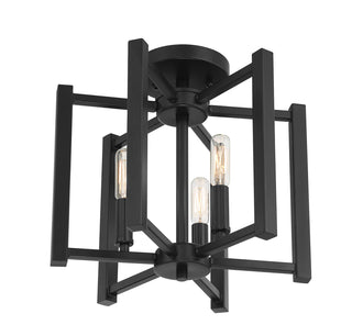 Benson 3-Light Ceiling Light in Matte Black