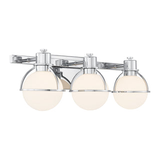 Pierce 3-Light Bathroom Vanity Light in Chrome