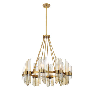 Biltmore 8-Light Chandelier in Warm Brass