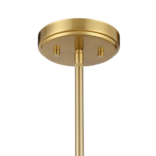 5-Light Chandelier in Natural Brass