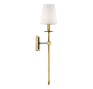 Monroe 1-Light Wall Sconce in Warm Brass