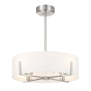 Mansell 4-Light Fan D'Lier in Satin Nickel
