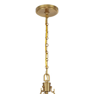 Catalan 4-Light Pendant in Warm Brass by Breegan Jane