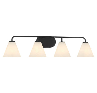 Blair 4-Light Bathroom Vanity Light in Matte Black