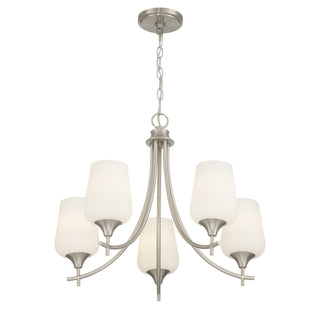 Octave 5-Light Chandelier in Satin Nickel