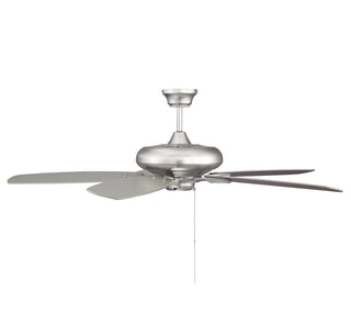 52" 2-Light Ceiling Fan in Brushed Nickel