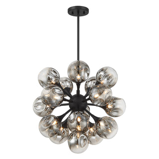 Matisse 16-Light Chandelier in Matte Black