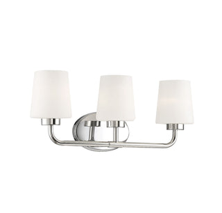 Capra 3-Light Bathroom Vanity Light in Polished Nickel