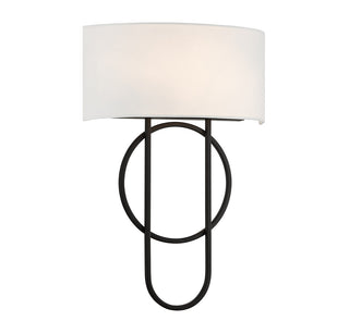 Tempe 2-Light Wall Sconce in Matte Black