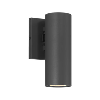 Kelley 1-Light LED 5CCT Cylinder Exterior Light in Black