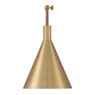 Pharos 1-Light Adjustable Wall Sconce in Noble Brass by Breegan Jane