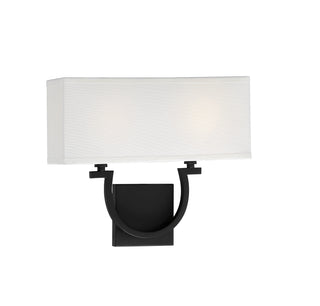 Rhodes 2-Light Wall Sconce in Matte Black