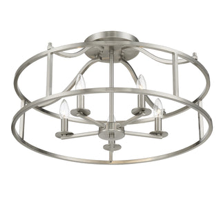 Stockton 5-Light Ceiling Light in Satin Nickel
