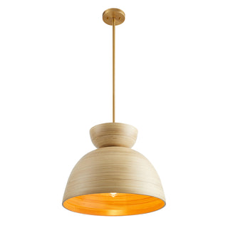 Agave 1-Light Pendant in Natural Bamboo