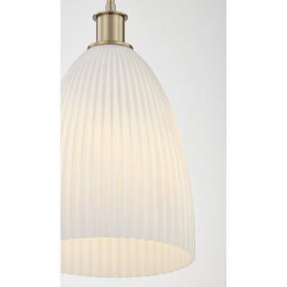 Baldwin 1-Light Pendant in Noble Brass