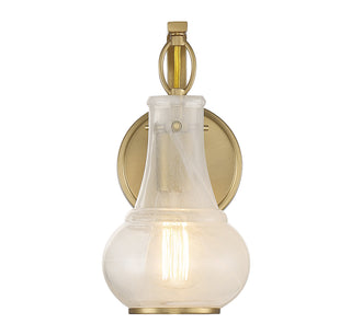 Adams 1-Light Wall Sconce in Warm Brass