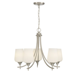 Octave 5-Light Chandelier in Satin Nickel