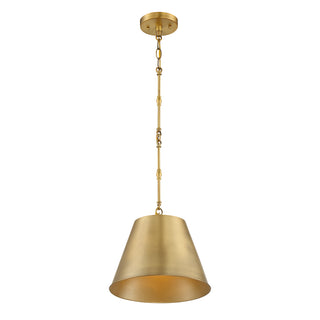Alden 1-Light Pendant in Warm Brass