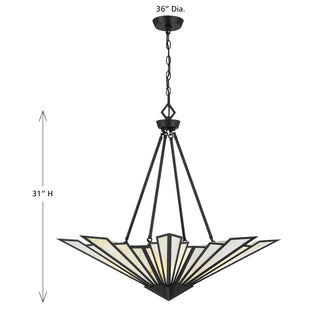 Rivage 4-Light Pendant in Matte Black