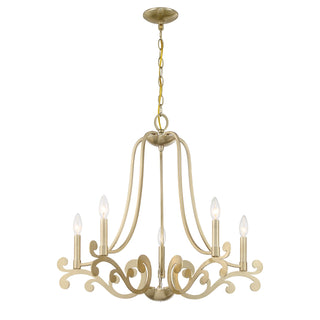 Lombard 5-Light Chandelier in Noble Brass