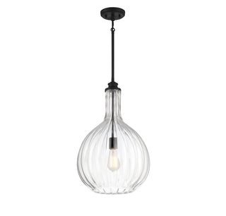 Brandon 1-Light Pendant in Matte Black