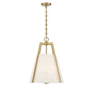 Mansfield 3-Light Pendant in Warm Brass