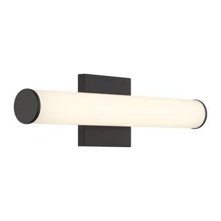 Colt 18" Contemporary LED Cylinder Vanity Light in Black