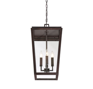 Milton 4-Light Outdoor Hanging Lantern in English Bronze
