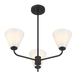 Blair 3-Light Chandelier in Matte Black